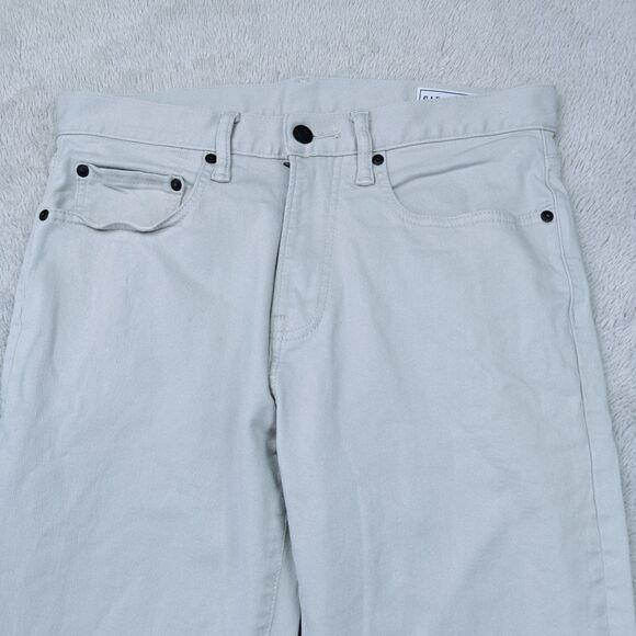 GAP Gapflex Slim Jeans Men's 31x32 Off White Stretch Comfort Preppy NWOT - Picture 2 of 11